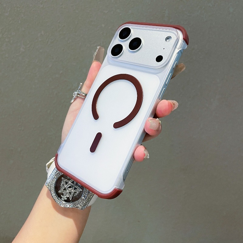 Ultra Thin Frameless Phone Cover - Premium halbumwickelte rahmenlose MagSafe-Handyhülle für iPhone