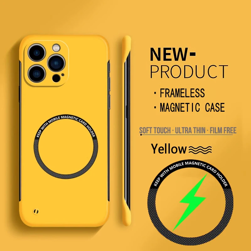 Ultra Thin Frameless Phone Cover - Für Magsafe Magnetische rahmenlose Handyhülle für
