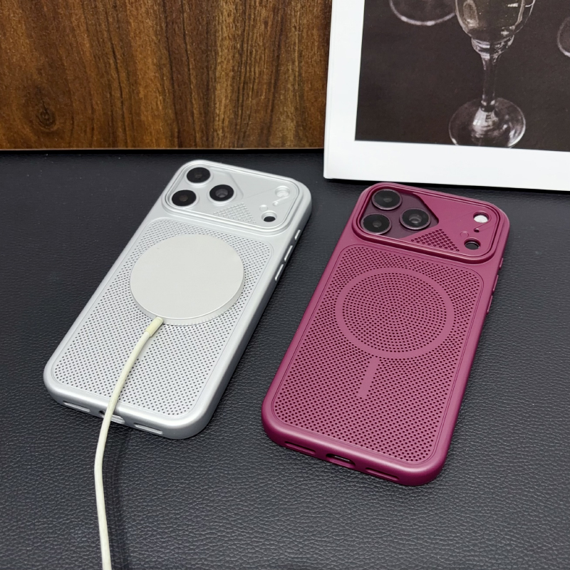 Matte Hard Pc Back Case - Für MagSafe Magnetisches Kabelloses Laden Einfarbige