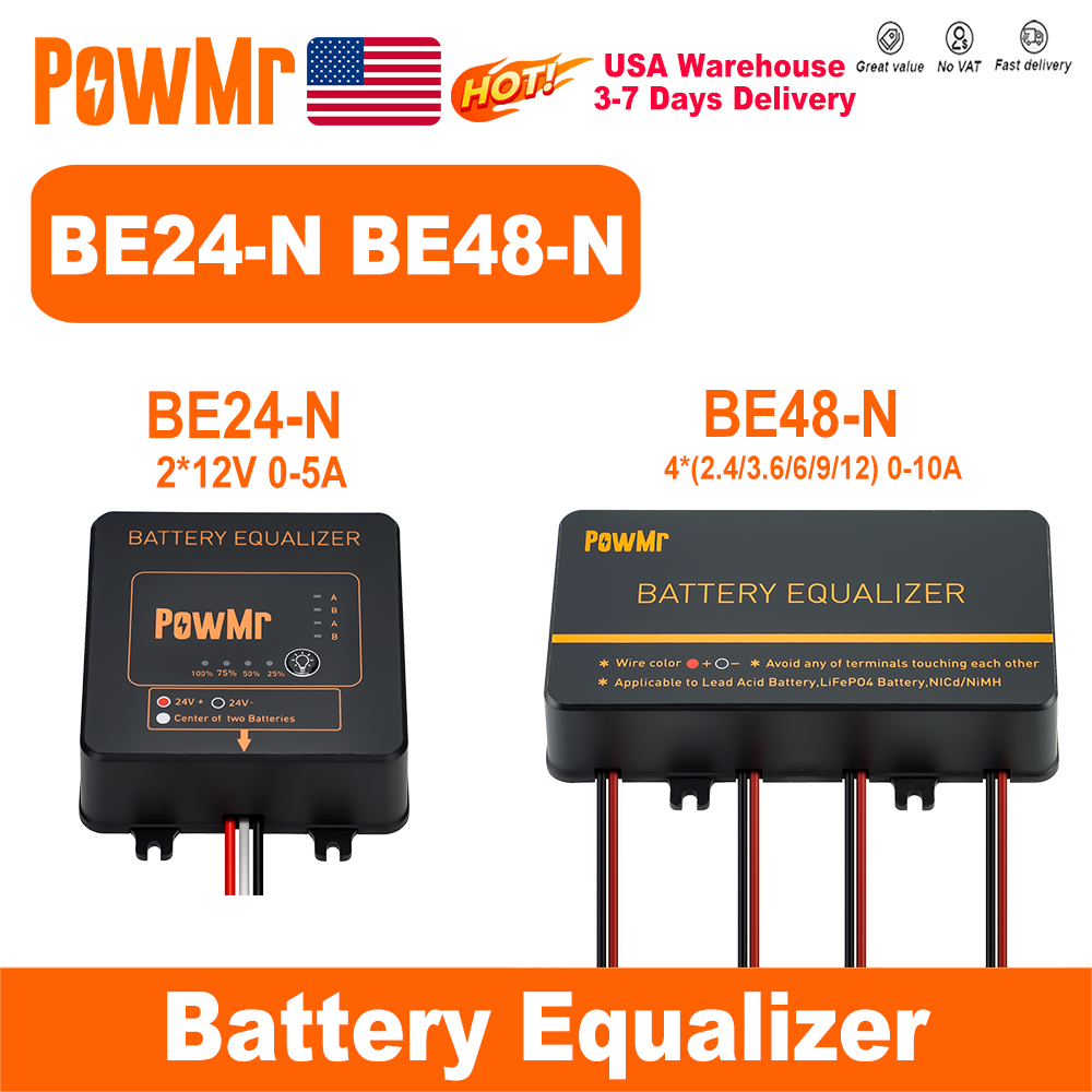 Power Banks - PowMr USA 24V 48V Batterieausgleicher 2,4V-12V