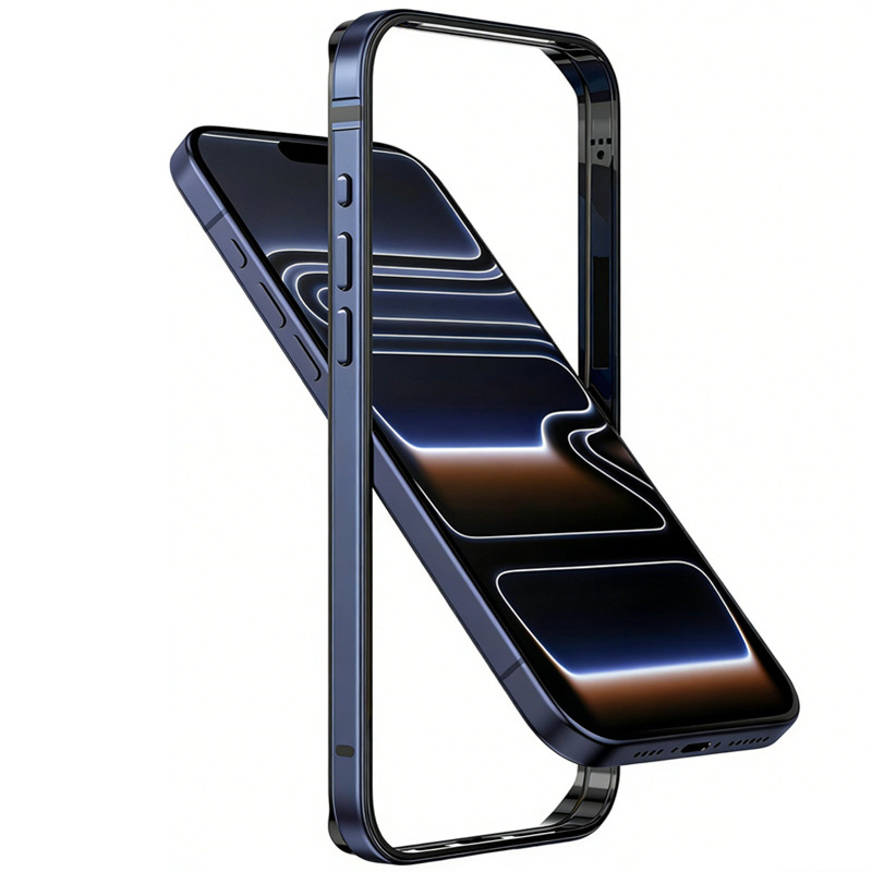 Metal Bumper Aluminum Frame Case - Aluminium Metall Bumper Slim Case für