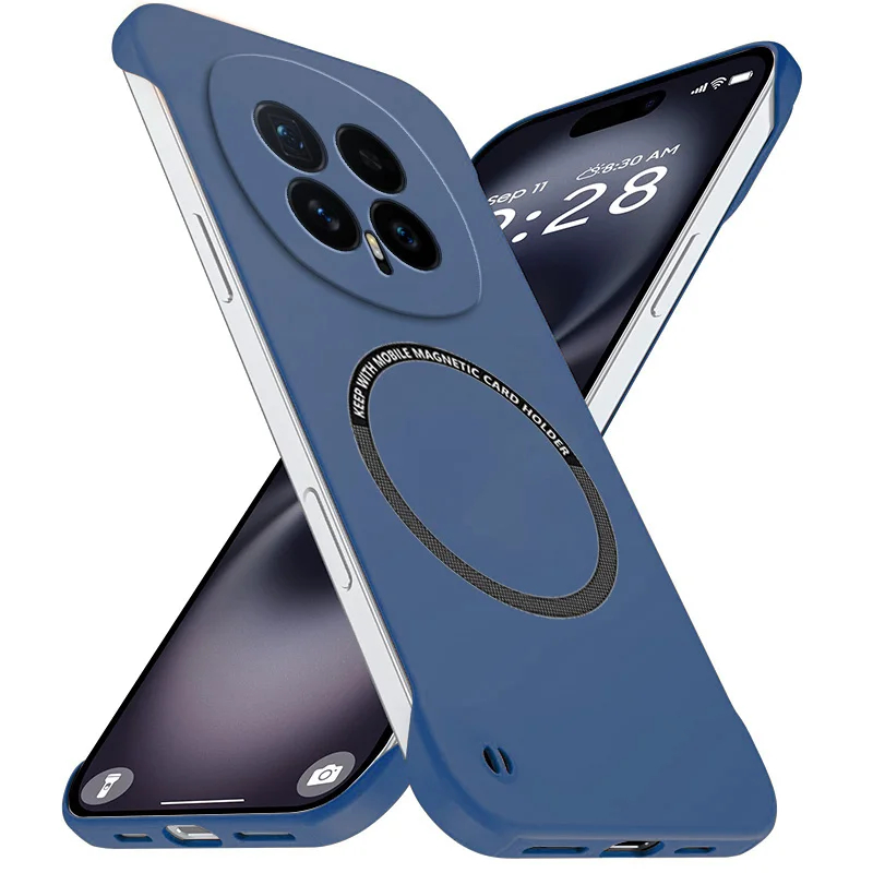 Matte Hard Pc Back Case - Neue ultradünne magnetische rahmenlose Handyhülle für