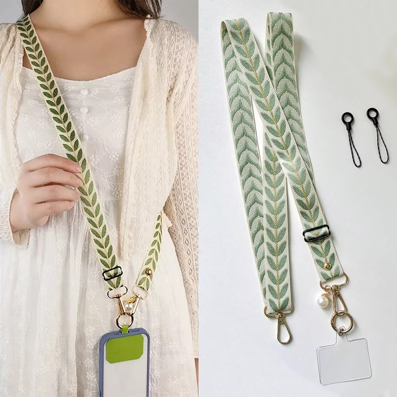 Crossbody Lanyard Neck Strap Case - Handy-Umhängeband Schulter-Nackenband Metallschnalle Plastik-Schlüsselanhänger Seil für