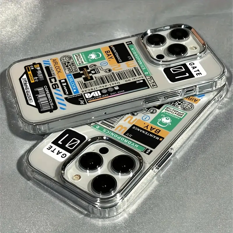 Clear Shockproof Bumper Case - Auto-Aufkleber-Etiketten, transparente Handyhülle für iPhone 17