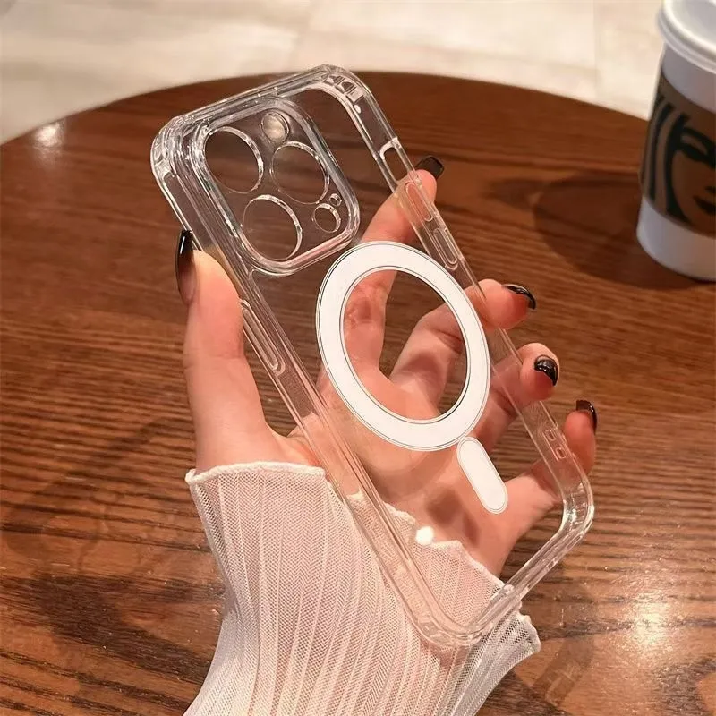 Clear Shockproof Bumper Case - Original für Magsafe Wireless Charge magnetische