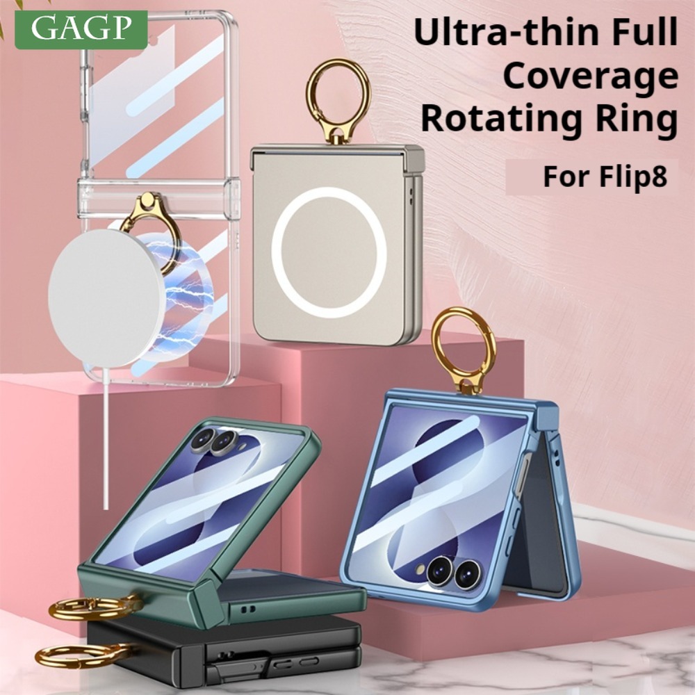 Screen Protectors - Luxuriöser Metall-Drehringhalter für Magsafe-Hülle für Samsung