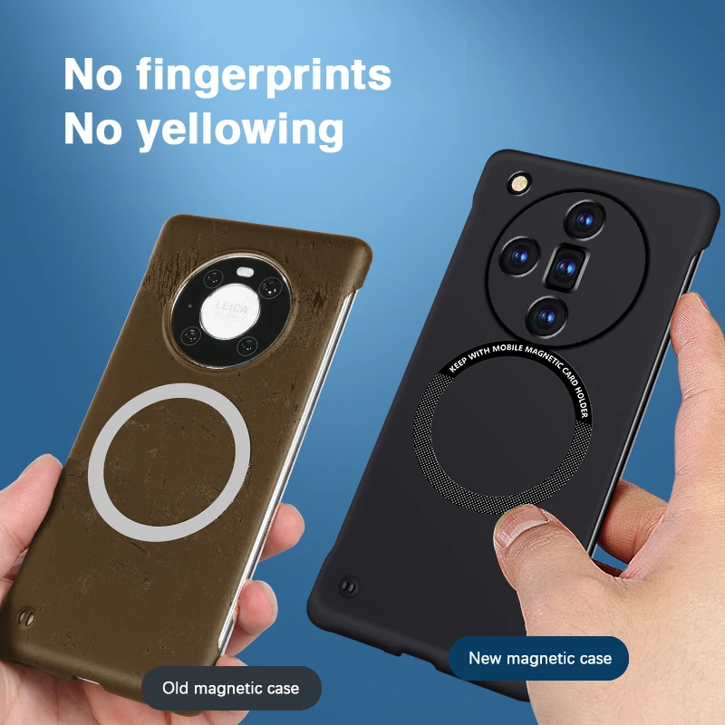 Ultra Thin Frameless Phone Cover - Ultradünne magnetische kabellose Lade-Handyhüllen für Oppo