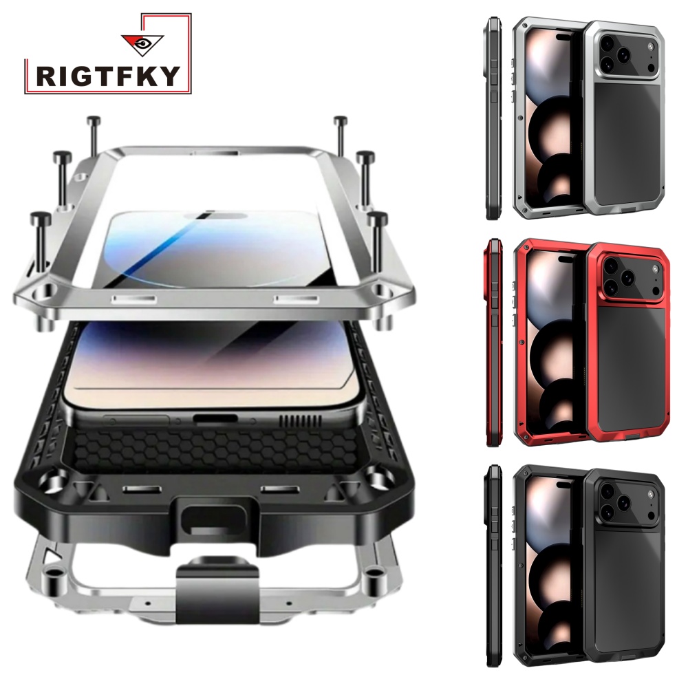 Heavy Duty 360 Full Body Protective Case - 360 ° Robuste Metall-Schutzhülle für iPhone