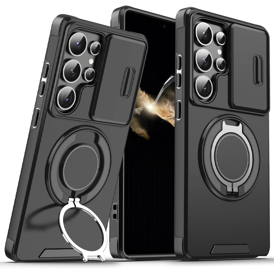 Heavy Duty 360 Full Body Protective Case - Robuste, stoßfeste magnetische Handyhülle mit verschiebbarer