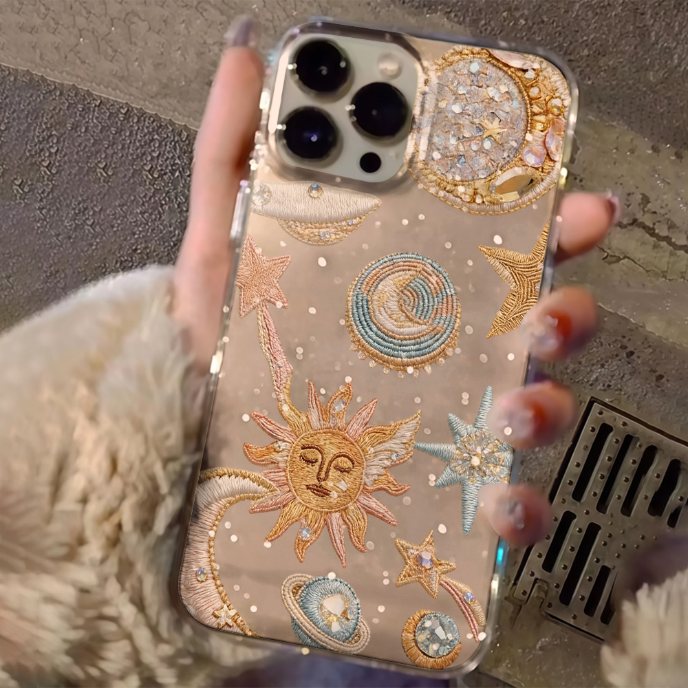 Kreative Sterne-Mond Glitzer-H – Clear Shockproof Bumper Case Bewertung und Preis