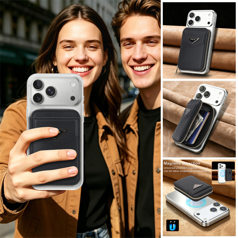 Reißverschluss-Brieftasche Kar – Leather Wallet Card Holder Phone Cover Bewertung und Preis