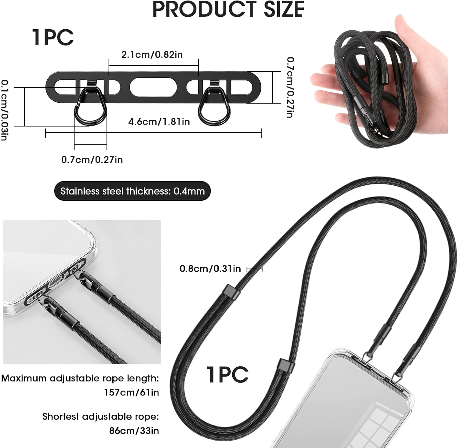 Handy-Lanyard, verbessertes Lo – Crossbody Lanyard Neck Strap Case Bewertung und Preis