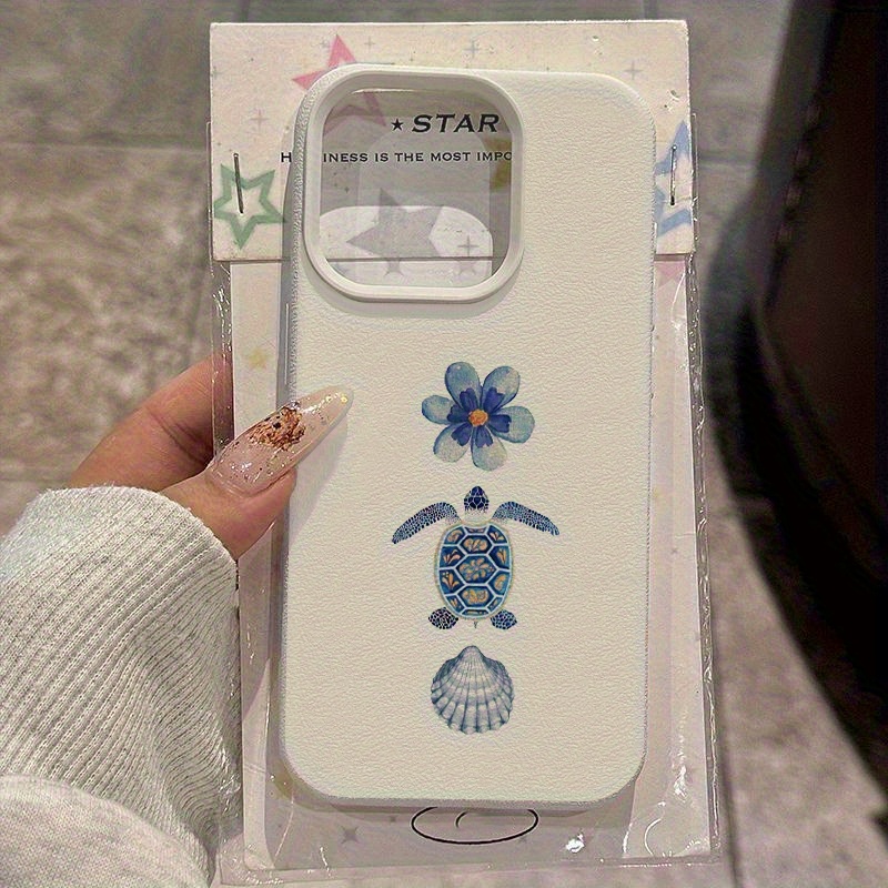 Weiße Lychee-Textur Vintage Bl – Vintage Floral Pattern Soft Case Bewertung und Preis