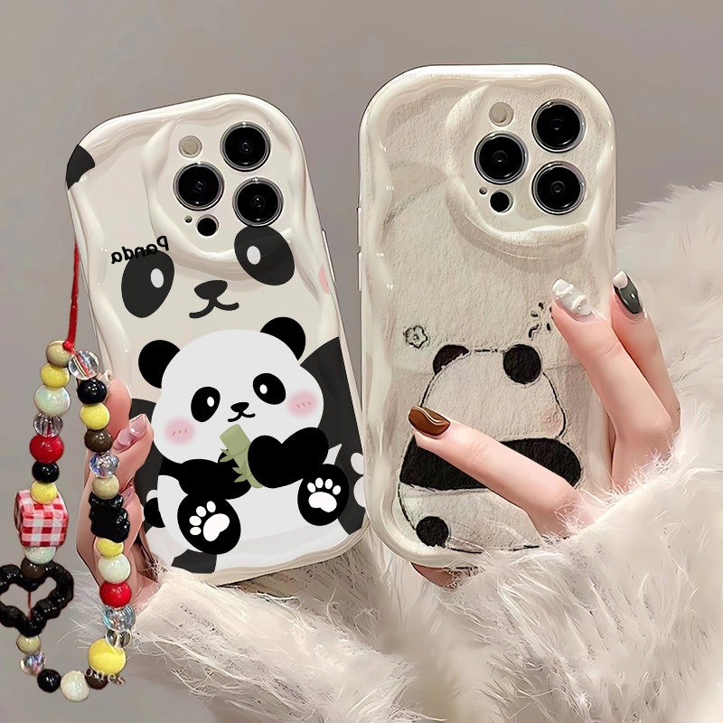 Niedliche Panda-Handgelenkschl – Cute Cartoon Wrist Strap Silicone Case Bewertung und Preis