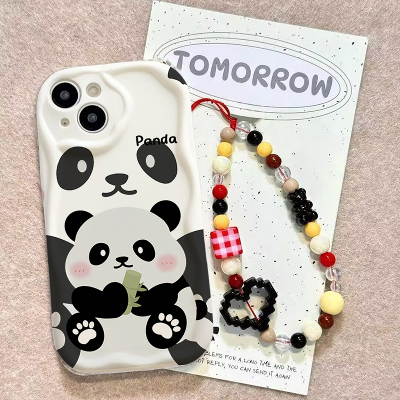 Niedliche Panda-Handgelenkschl – Cute Cartoon Wrist Strap Silicone Case Bewertung und Preis