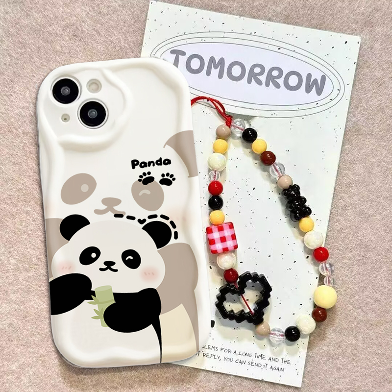 Niedliche Panda-Handgelenkschl – Cute Cartoon Wrist Strap Silicone Case Bewertung und Preis