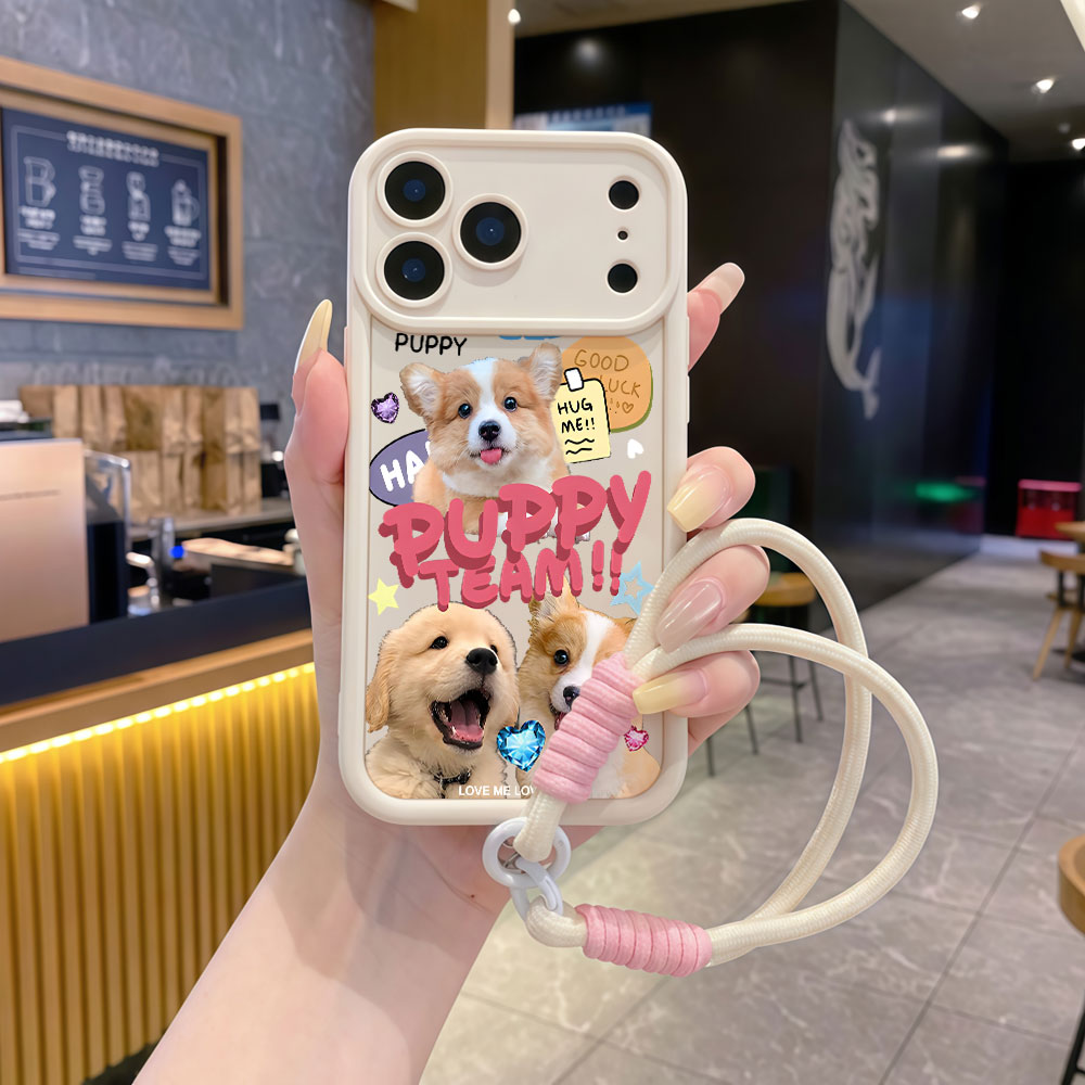 Handyhüllen mit Trageschlaufe  – Cute Cartoon Wrist Strap Silicone Case Bewertung und Preis