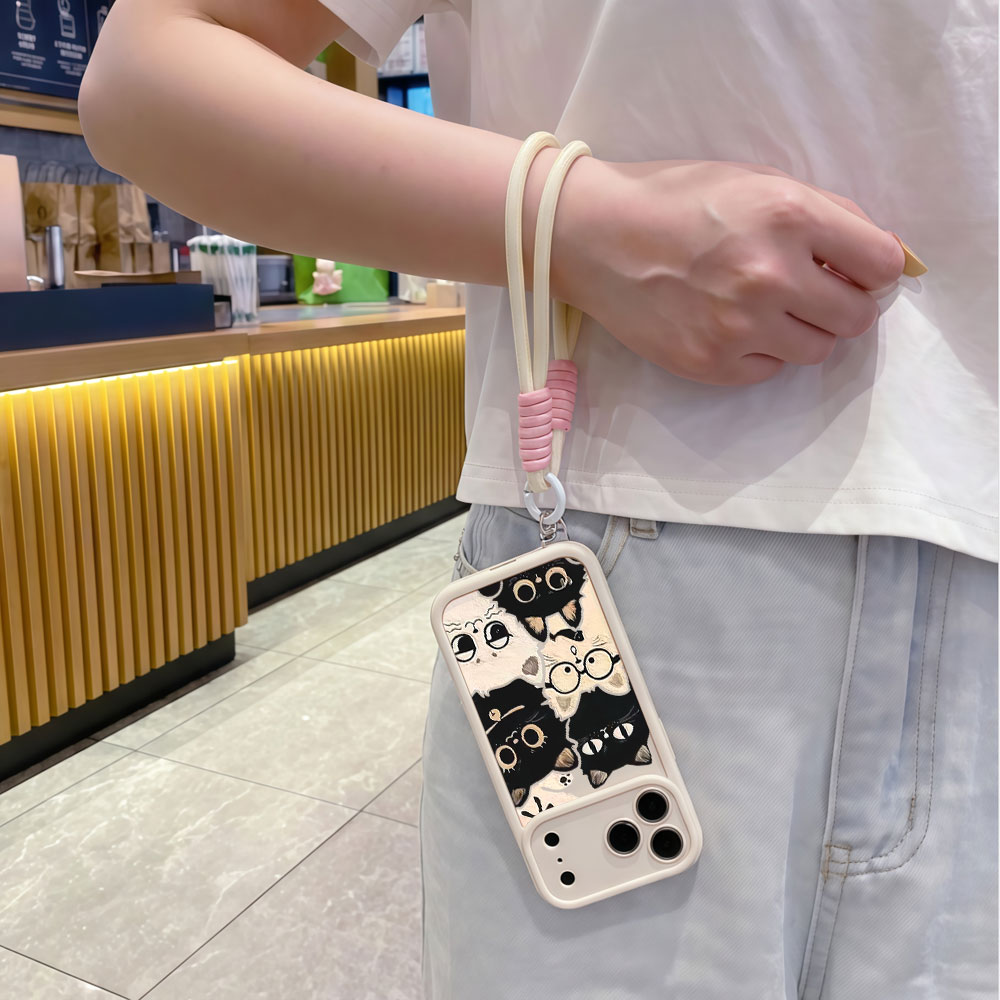 Stoßfeste Handyhülle mit Trage – Cute Cartoon Wrist Strap Silicone Case Bewertung und Preis