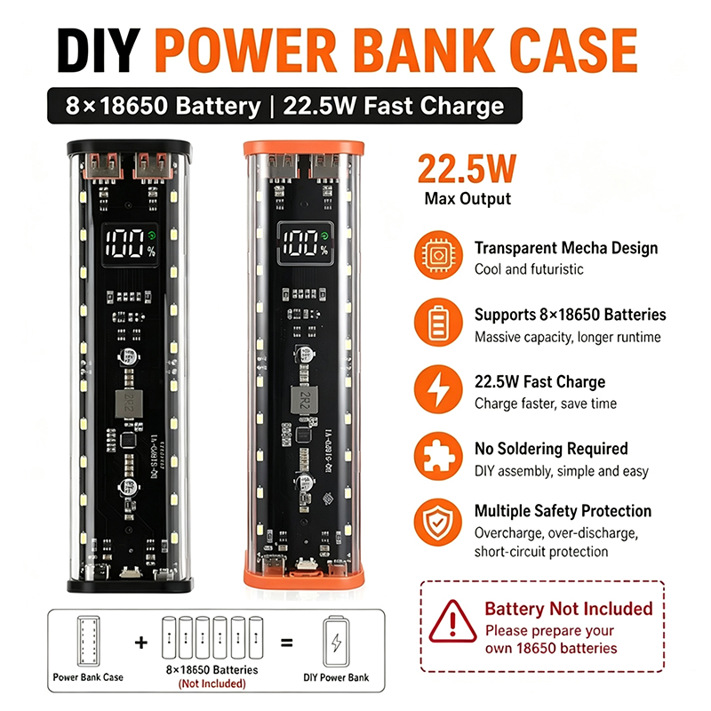 USB Typ C Anschluss Design 8X1 – Power Banks Bewertung und Preis