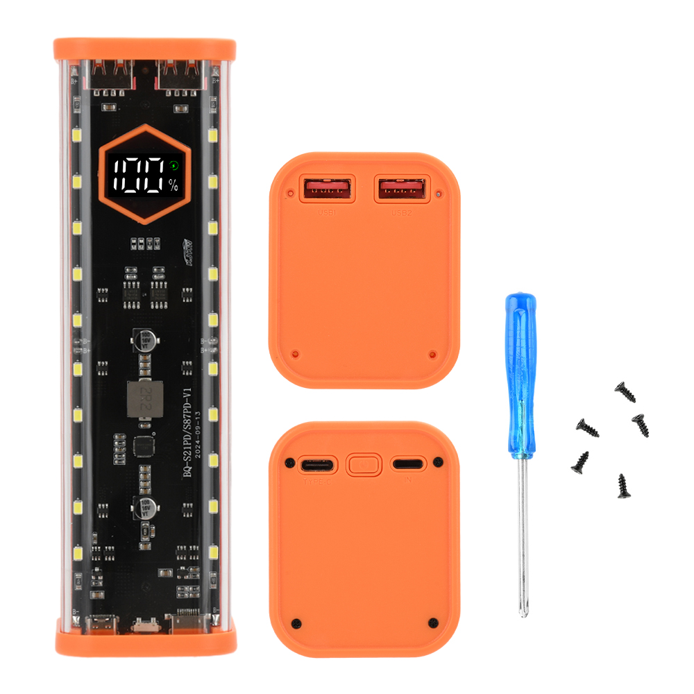 8*21700 Batteriegehäuse 22,5W  – Power Banks Bewertung und Preis