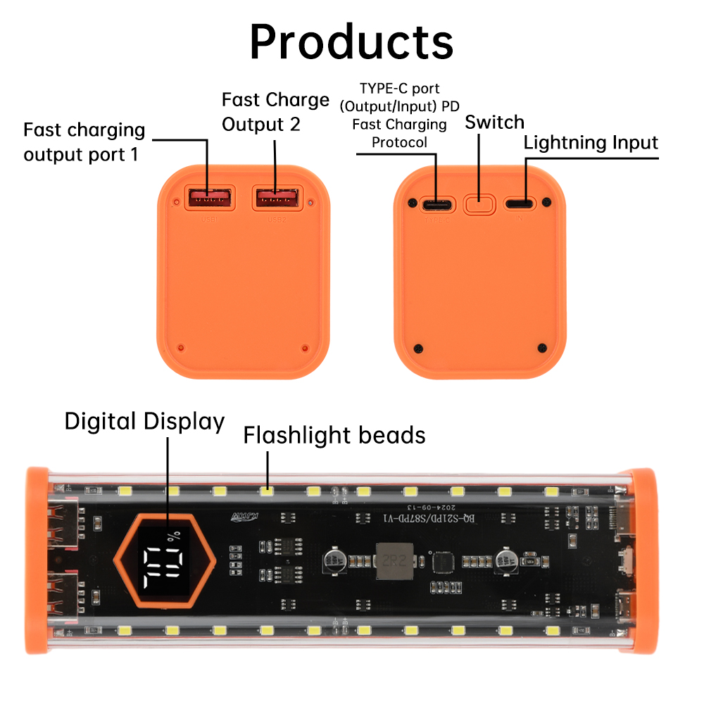 8*21700 Batteriegehäuse 22,5W  – Power Banks Bewertung und Preis