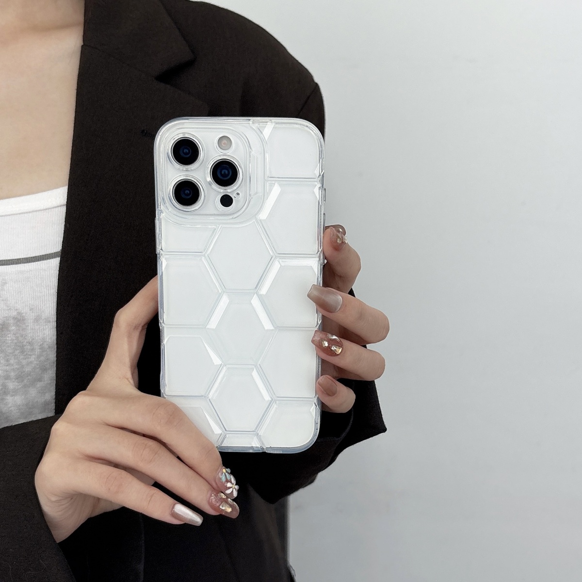 Wabenförmige geometrische Fußb – Clear Shockproof Bumper Case Bewertung und Preis