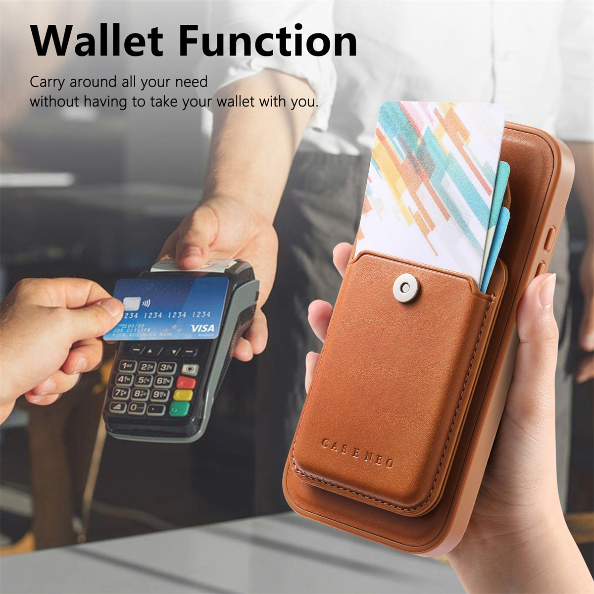 Abnehmbare Magnetische 2-in-1  – Leather Wallet Card Holder Phone Cover Bewertung und Preis