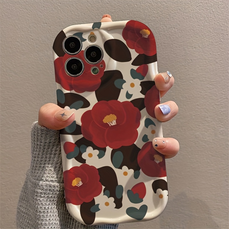 Vintage Rote Kamelienblüten-We – Vintage Floral Pattern Soft Case Bewertung und Preis
