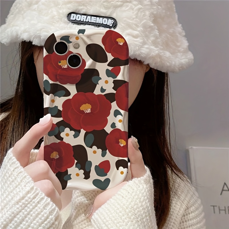 Vintage Rote Kamelienblüten-We – Vintage Floral Pattern Soft Case Bewertung und Preis