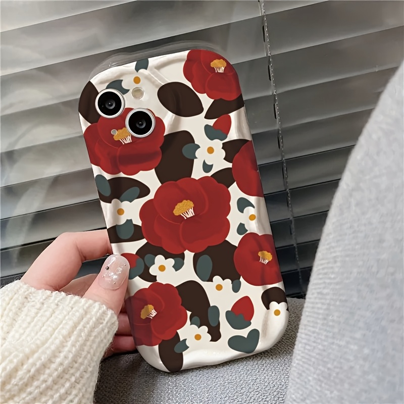 Vintage Rote Kamelienblüten-We – Vintage Floral Pattern Soft Case Bewertung und Preis
